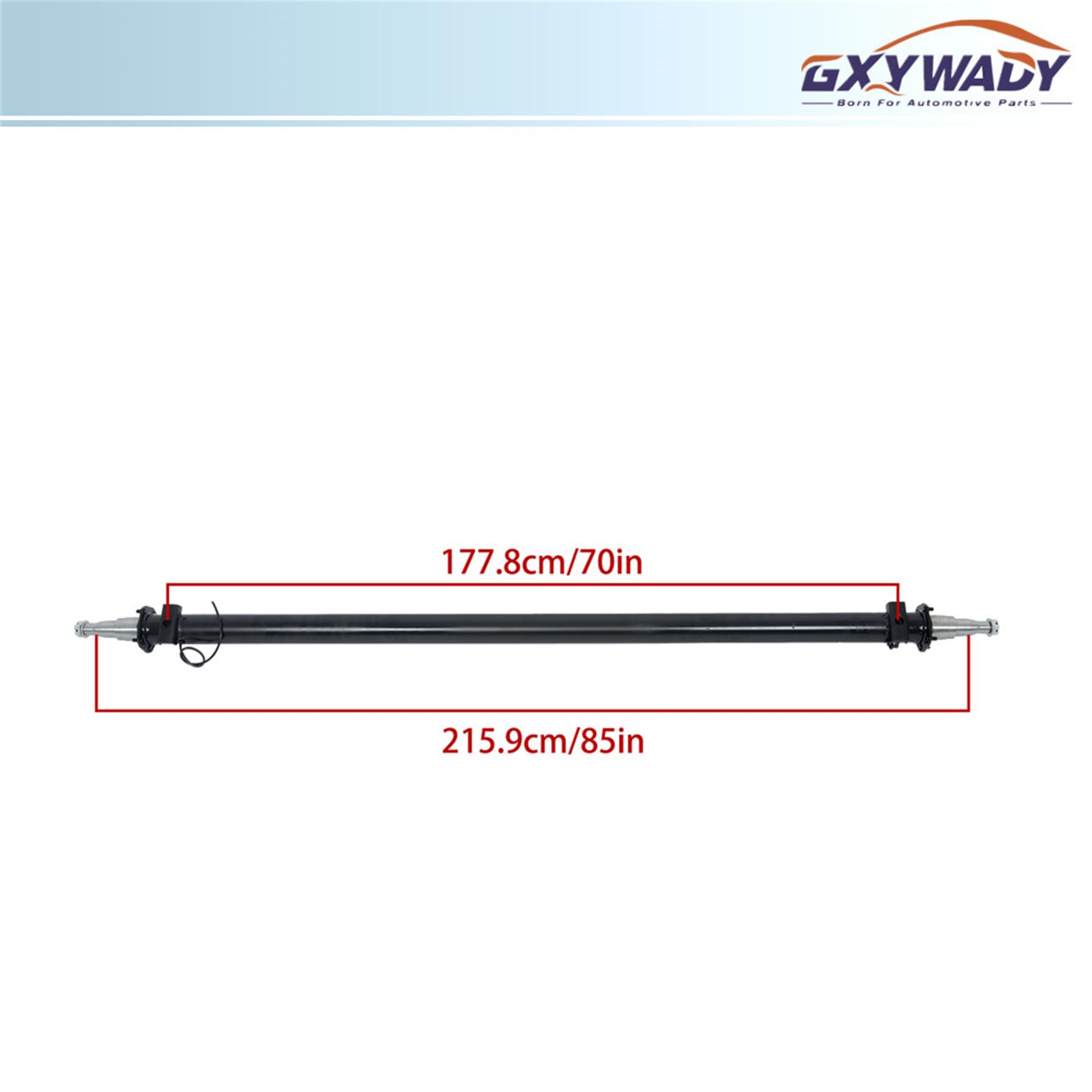 GXYWADY Trailer Axle Only Beam with Idler 7000lbs 85 Inch Hub Face 70 Inch Spring Center