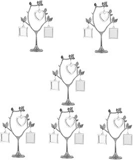 Abaodam 6 Conjuntos De Rack De Fotos Árvore Genealógica Porta-Retratos Rack De Exibição De Fotos DIY Suporte De Fotos Moldura De Adesivos DIY Árvore De Fotos Topper De Mesa Árvore De