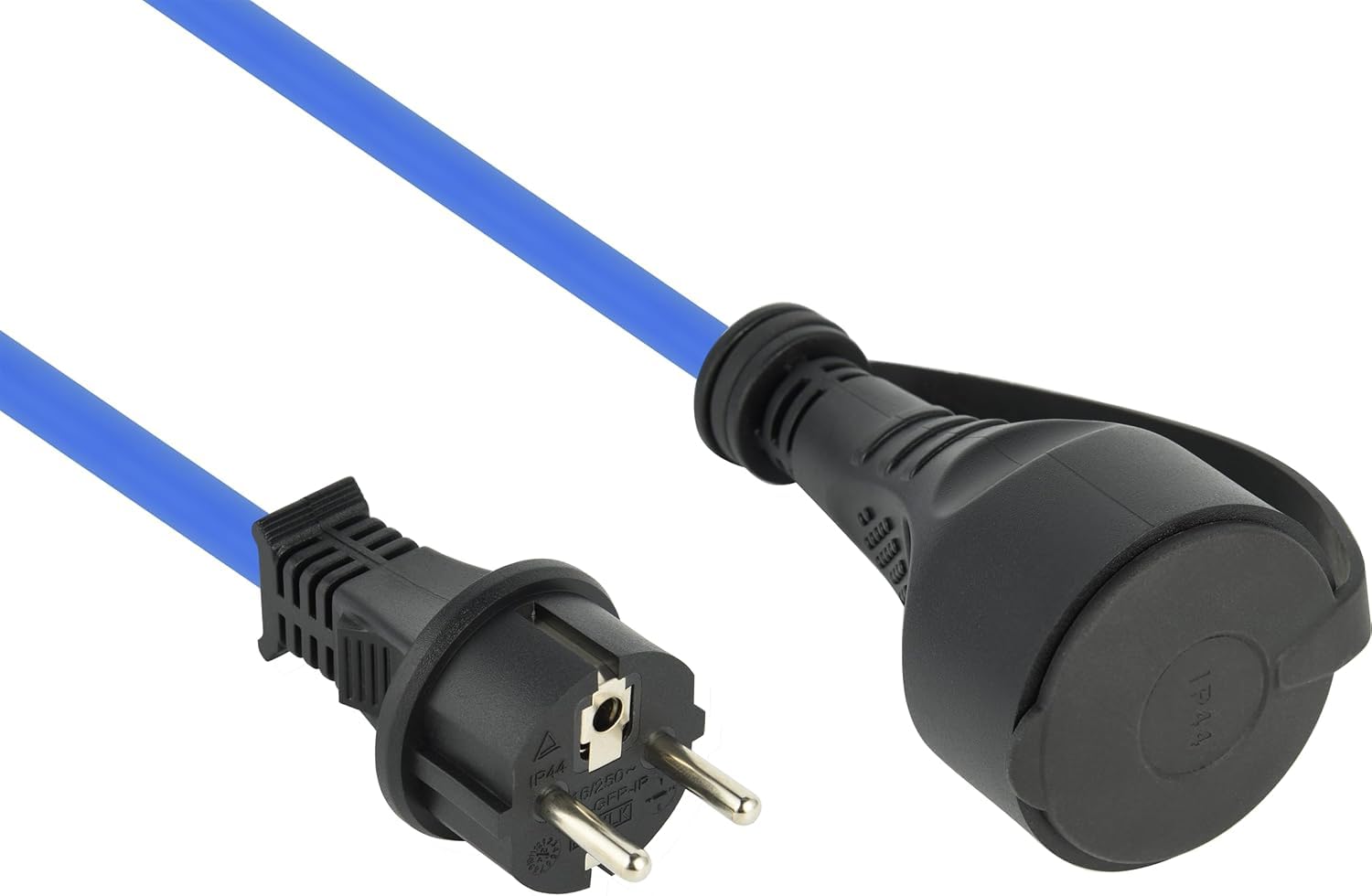 Electraline 01684 Prolunga Prolunga Elettrica 20M Outdoor Profesionnelle IP44, Cavo speciale AT-N05V3V3-F 3G1.5, utilizzabile fino a -35 °C, resistente ai raggi UV, oli e temperature ectremi