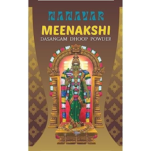 Nanavar Andal Sri Meenakshi Original DASANGAM/loban sambrani dhoop Powder with Shape Maker dhoop Cone use This dhoop Powder for Pooja, Fragrance or hawan samagri, (1x50g)