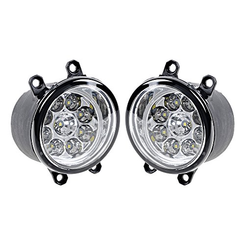 9 LED Front Fog Light Driving Lamp Compatible with RAV4 Solora Avalon Highlander Matrix Venza Prius