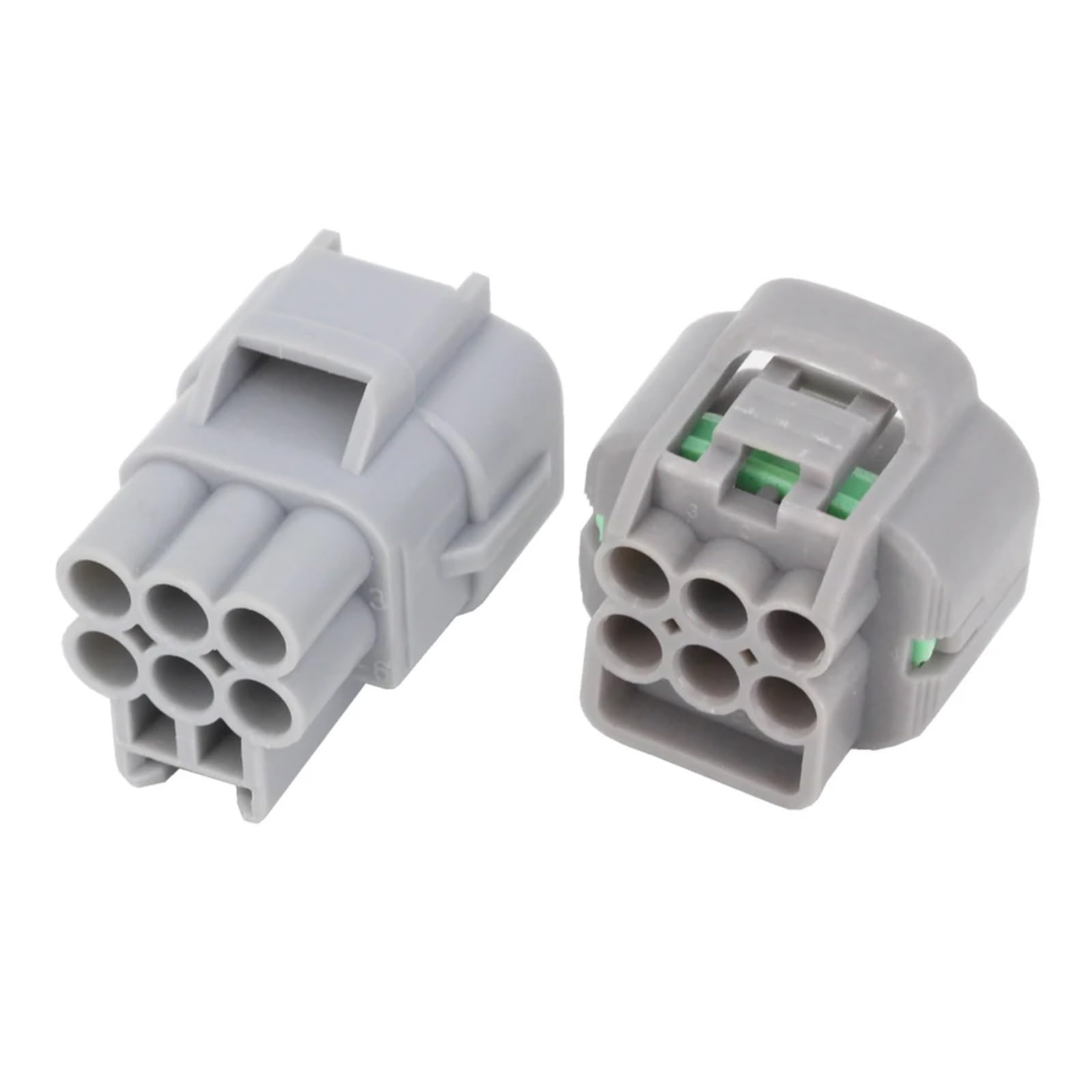6-poliger Kfz-Stecker, wasserdichter Jacken-Autostecker mit Anschluss 7282-7064-40 und 7283-7064-40, DJ7066Y-2.2-11/21 6P(Color:Male and Female Plug,Size:10 Sets)