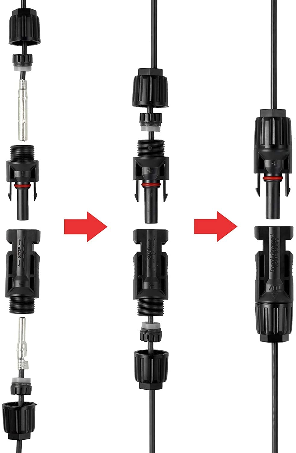 Solar Pin Solar Panel Cable 10 Pairs Solar Panel Connectors - MC4 Compatible, 30A ...