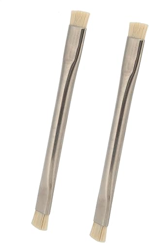 Miniatura 2 de Cepillo de limpieza antiestático 2 unids cepillo ESD de placa base, mango de metal multifuncional ESD cepillo para PCB para tableta de teléfono