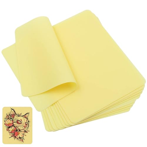 Miniatura 4 de 10 piezas de piel de práctica de tatuajes en blanco de doble cara de 8 x 6 x 0.05 pulgadas, piel falsa para tatuaje, almohadillas de silicona suave