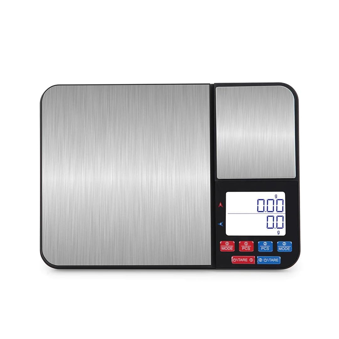 Gripit Dual Platform Digital Kitchen Scale with a capacity of 5Kg x 0.1 g & 500g x 0.01g High precision scale with Stainless Steel Platform | Atom A 550 Kitchen Scale.-image-3