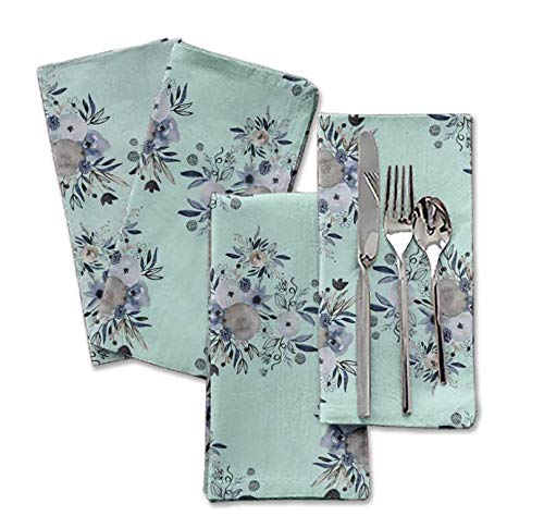 Serviettes de table tissu réutilisables 45x45 pour remplacer le jetable