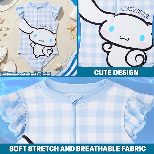 Maillot de bain fille unique avec fermeture eclair pour enfant