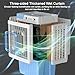 YZWZZXC Portable Air Conditioners, Cooler for Room, Wind from All Directions, 40L/9bal Water Tank, 3 Speeds, for Shop, Factory, Garage