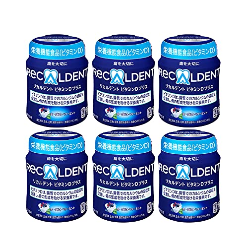 モンデリーズ リカルデントビタミンDプラス ヨーグルトベリーミントボトル 132g ×6個