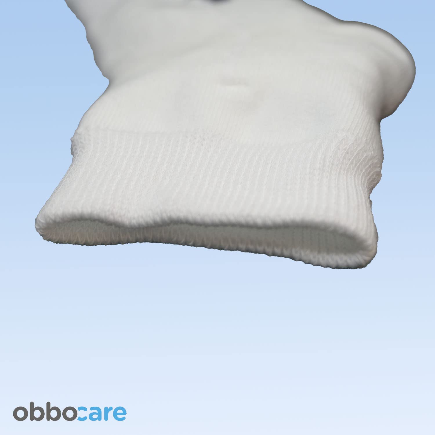 Obbocare - Calcetín Antiescaras De Tejido Acrílico Muy Suave. Par De Calcetines Con Acolchado De Gel de Poliuretano Lavable. Disminuyen El Riesgo De Escaras En Talones.