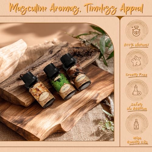 Image of SALKING Woody Essential Oils Gift Set, Natural and Pure Aromatherapy Oil