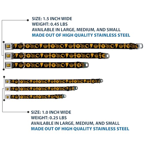 Collier DC Comics Black Adam anti-ouverture boucle sécurité métal