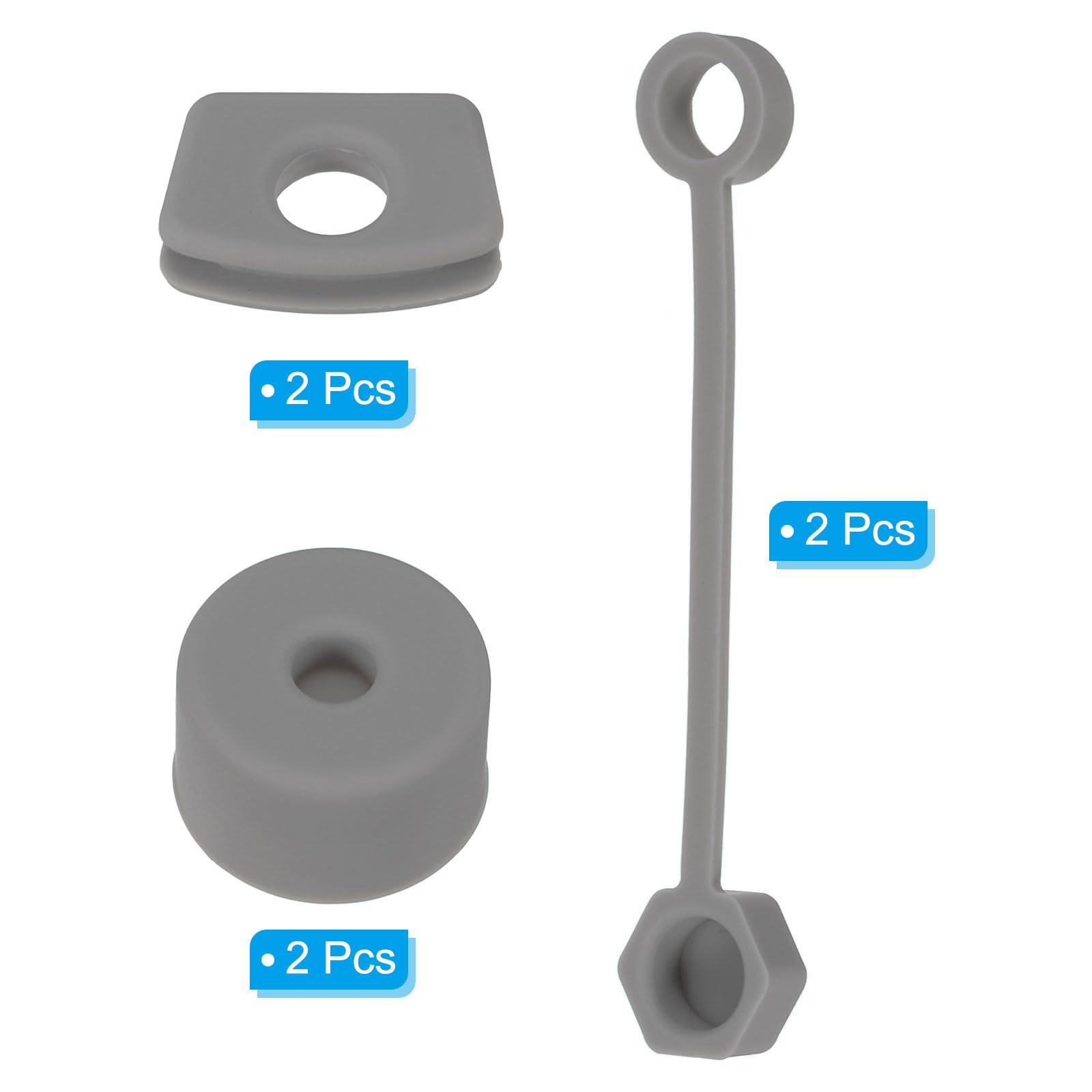 PATIKIL Set Di Tappi Antigoccia In Silicone Per Bicchiere Con Cannuccia Da 40oz/30oz – 12 Pezzi Di Accessori (Verde)