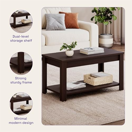 Image of Wakefit Armon Engineered Wood Coffee Table - Wenge