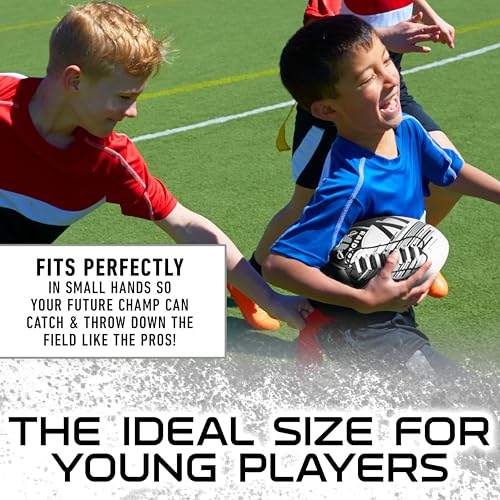 Image of Franklin Sports NFL Team Mini Footballs - Youth 8.5 inch Official NFL Licensed Football + Air Pump Set