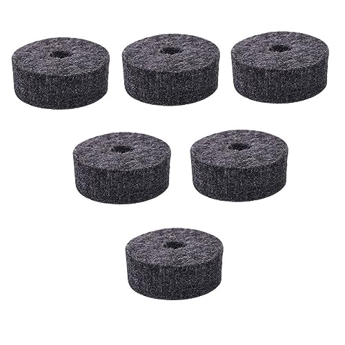 ERINGOGO 3sets Cymbal Felt Pads Drum Damper Washers Bass Drum Enhance Felt Strap Button for Kit 8pcs*3