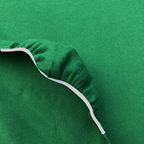 CAIT CHAPMAN HOME COLLECTION Green Felt Game Table Cover Fitting 34"-36" Square Table