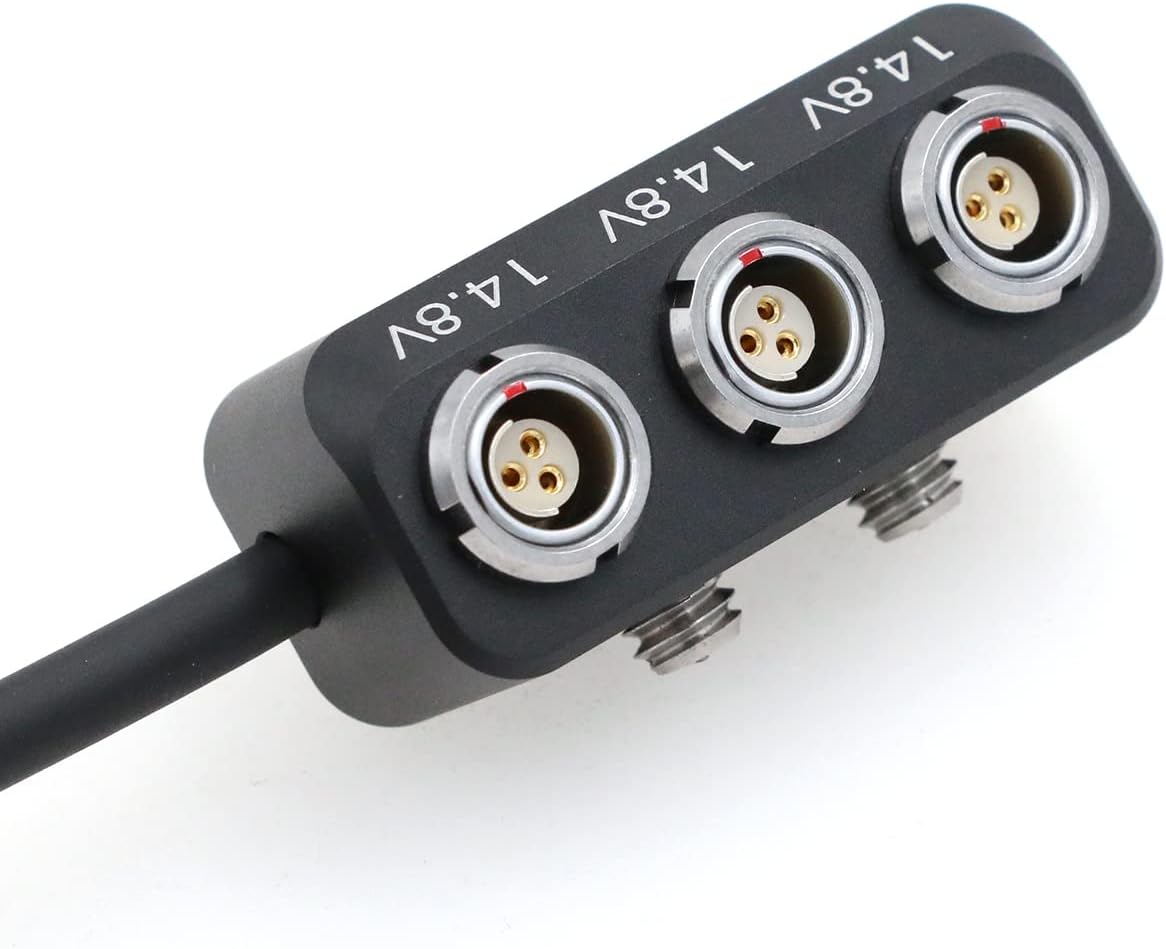 D-tap to Fischer 3 pin RS Port Power Distribution Box for ARRI Alexa Mini