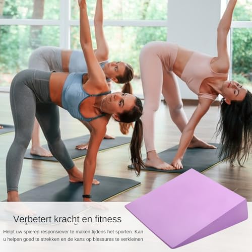 Oefening Wedge Slant Board - Eva Foam Calf Stretch, Blok voor Voetbalans Stretchhulpmiddel voor Yoga Pilates Gymtherapie, Kuitspierkracht Herstel Thuistraining | Fitnessapparatuur - Afbeelding 4