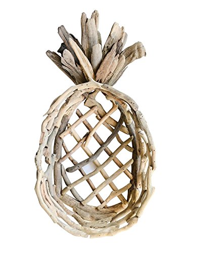 Creative Co-op Driftwood Pineapple Tray 26-General Decorative, Brown