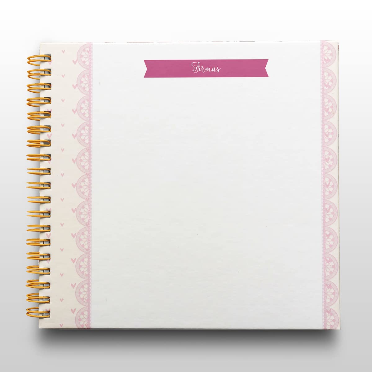 Libro de Firmas Comunión Niña Personalizado - Tamaño 25 x 21 cm. Personalización del Álbum en Portada Foto y Nombre. 60 páginas impresas a color. ONEPERSONAL
