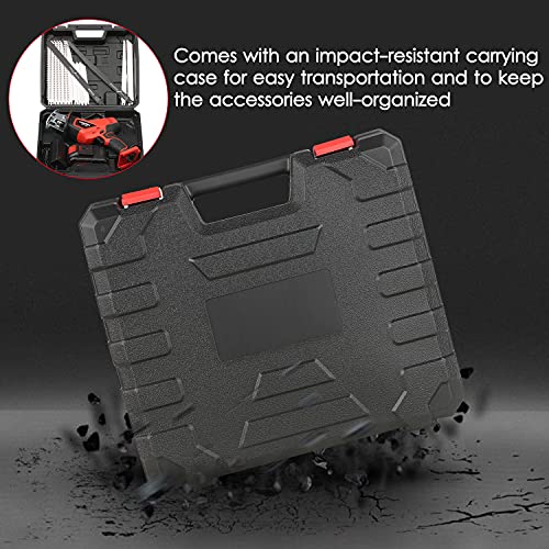 Funien Compacte accu-reciprozaag Elektrisch 21V Veelzijdige reciprozaag hand met hoog vermogen voor hout/PVC/metaal - Afbeelding 3