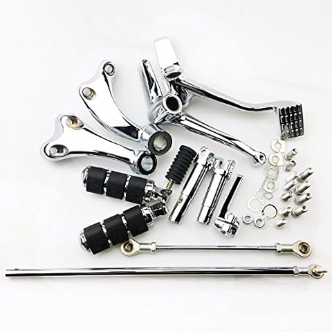 Chrome Harley Forward Control Kit Pegs Levers Linkage 14-17 Sportster 883 1200 Cover