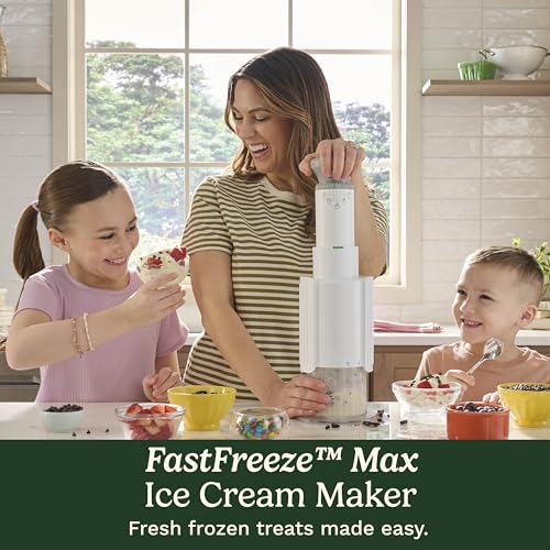 Image of Cuisinart Ice Cream Maker - Cuisinart FastFreeze MAX 5-in-1 Ice Cream, Milkshakes, Slushies, Sorbets and Mix-Ins, Freeze Wand, Two Large 1-Pint Mixing Cups with Lids, Easy to Clean, ICE-FD50