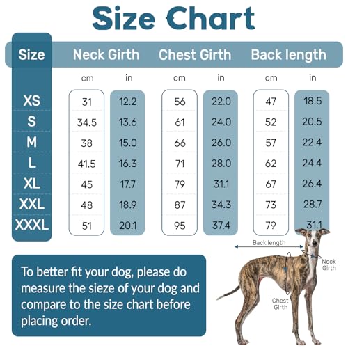 Whippet Mantel - Pyjama Sweater Jacke Kleidung für Italienische Windhunde - Warme Hundeweste Sweatshirt (Blau, S)