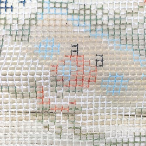Image of Howie's Latch Hook Kit, DIY Santa Claus Pillow Crochet Yarn Kits for Adults, Color Preprinted Pattern Embroidery Sofa Cushion Cover (Christmas-Santa Claus 2, 16.93 x 16.93 inch)