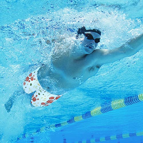 Jammers de natación para hombre ideales para entrenar en la piscina con estilo frutal multicolor 5