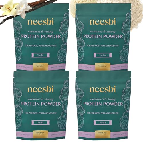Image of Hormone Balance Protein Powder and Fiber Blend, Vanilla, 28 Servings | A protein powder blending pea and brown rice protein that may support hormone balance and ease PMS, your period and menopause