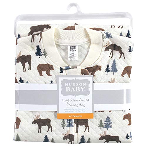 Image of Hudson Baby Unisex Baby Premium Quilted Long Sleeve Sleeping Bag and Wearable Blanket