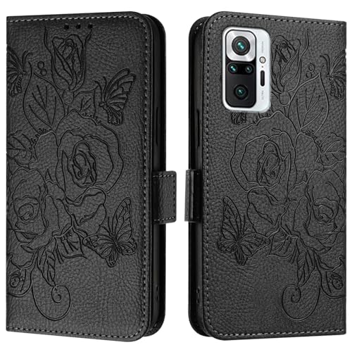 Étui portefeuille Redmi Note 10 Pro antichoc avec dragonne