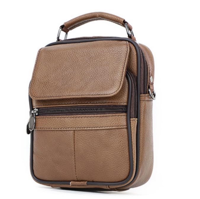2025 Genuine Leather Messenger Shoulder Crossbody Bag for Men Work Daily Bag Vintage Style Men Casual Sling Business
