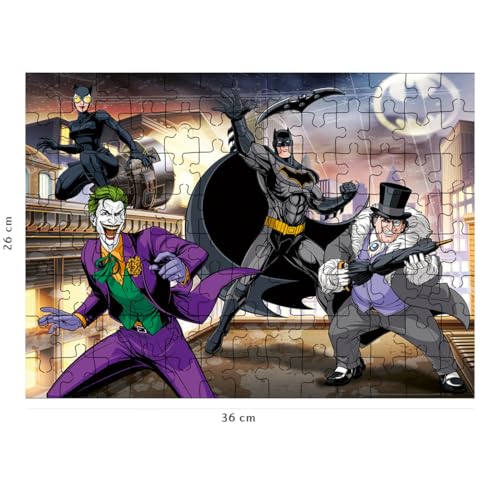 Puzzle 100 pièces : Les ennemis de Batman Ravensburger Nathan - vue 7