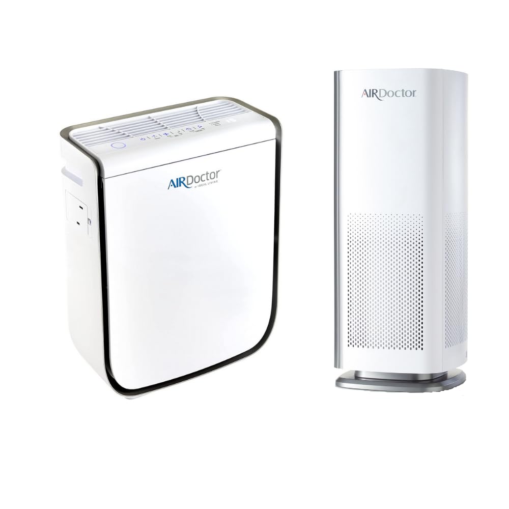 AIRDOCTOR AD2000 4-in-1 Air Purifier for Small-Medium Rooms with UltraHEPA Carbon VOC Filters and AIRDOCTOR AD1000 4-in-1 Air