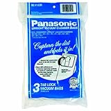 Panasonic MC-V145M Type U-6 Tab Lock Micron Paper Bag, 3-Pack