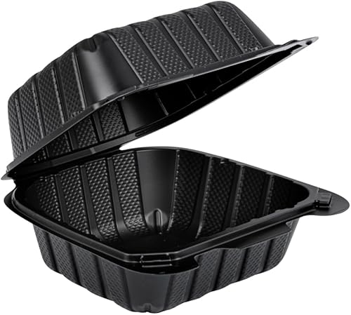 Miniatura 13 de Restaurantware Thermo Tek - Recipientes para llevar rellenos de minerales de 6 x 6 x 3 pulgadas, 100 recipientes duraderos para llevar, contenedores