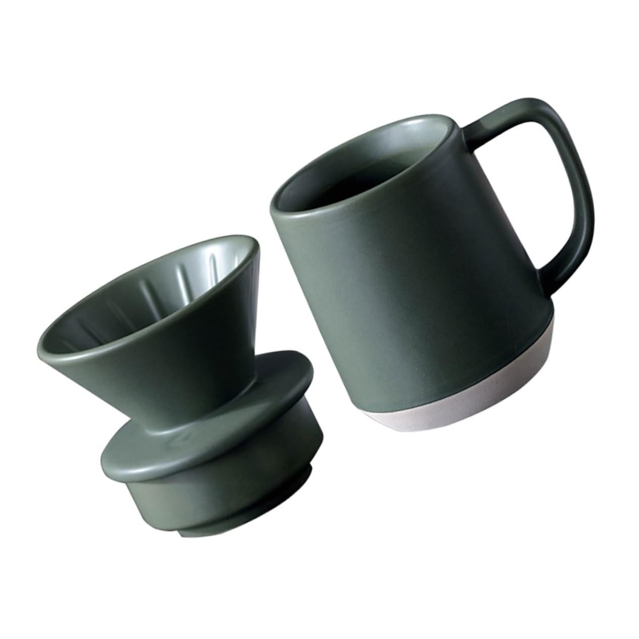 DOITOOL Taza de Filtro de Cerámica para Café Función de Filtrado Fino, Diseño Sencillo y Materiales Duraderos, Adecuado para Uso Práctico Hogar