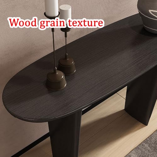 Mesa consola de madera con tablero ancho mueble auxiliar estable 5