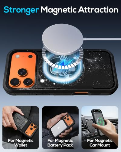 LISEVO for iPhone 18 Pro/17 Pro Case Heavy Duty Protection, Spacemen - image 5