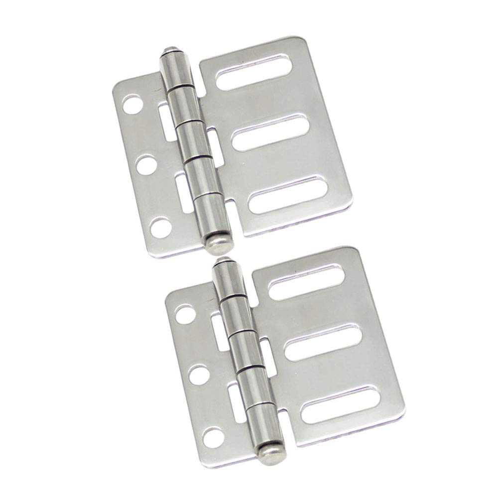 Bisagras pequeñas, mini bisagras, 2 piezas de una bolsa Bisagra de acero inoxidable Puerta de gabinete eléctrica Bisagra de gabinete duradera (Tamaño: 6,6 * 6,5 cm) (Tamaño: 6,6 * 6,5 cm) (Tamaño: Tam