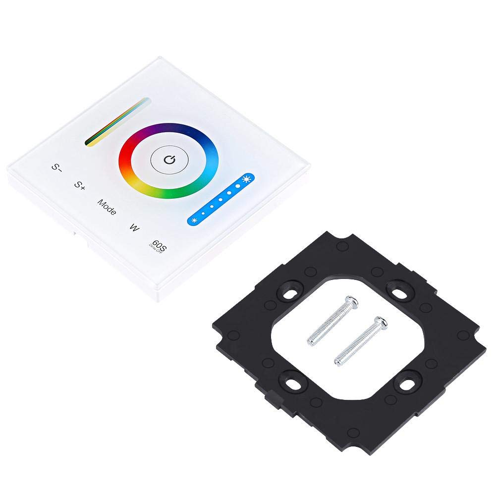 Haofy Regolatore Dimmer per Controller Touch Panel a Parete per RGB Rgbw RGB + CCT Dimmerabile Cambia Colore Striscia LED Illuminazione Pulsante Commovente con Suono