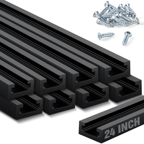 Zonon 8 Pack 24 Inch Double-cut Profile Universal T Track wi...