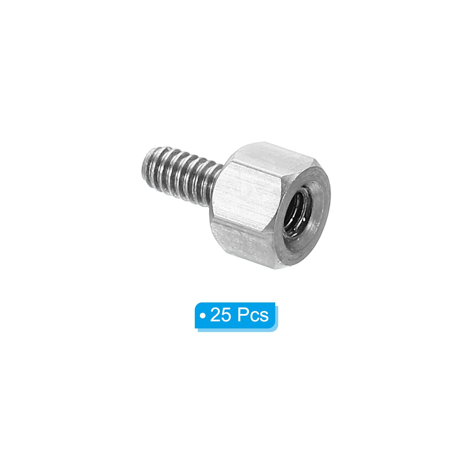 PATIKIL M2x3mm+4mm Male-Female Hex Standoff, 25 Pack Stainless Steel PCB Standoffs Screws for Motherboards Computer Cases - Image 3