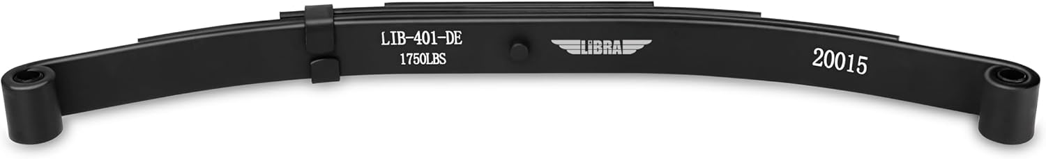 LIBRA New Trailer Leaf Spring-4 Leaf Double Eye 1750lbs for 3500 Lbs Axle - 20015 Set 1