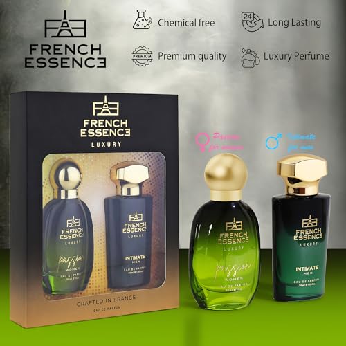 Image of French Essence Perfume Gift Set for Men & Women | Passion 30ml & Intimate 30ml Combo | Long-Lasting Fragrance | Attractive French Scent | Fresh EDP