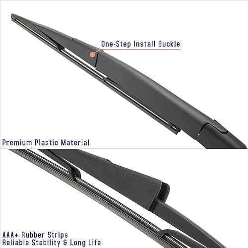 Miniatura 4 de Shopauto Conjunto de limpiaparabrisas trasero compatible con Ford Expedition 2009-2016, Lincoln Navigator limpiaparabrisas trasero, repuesto